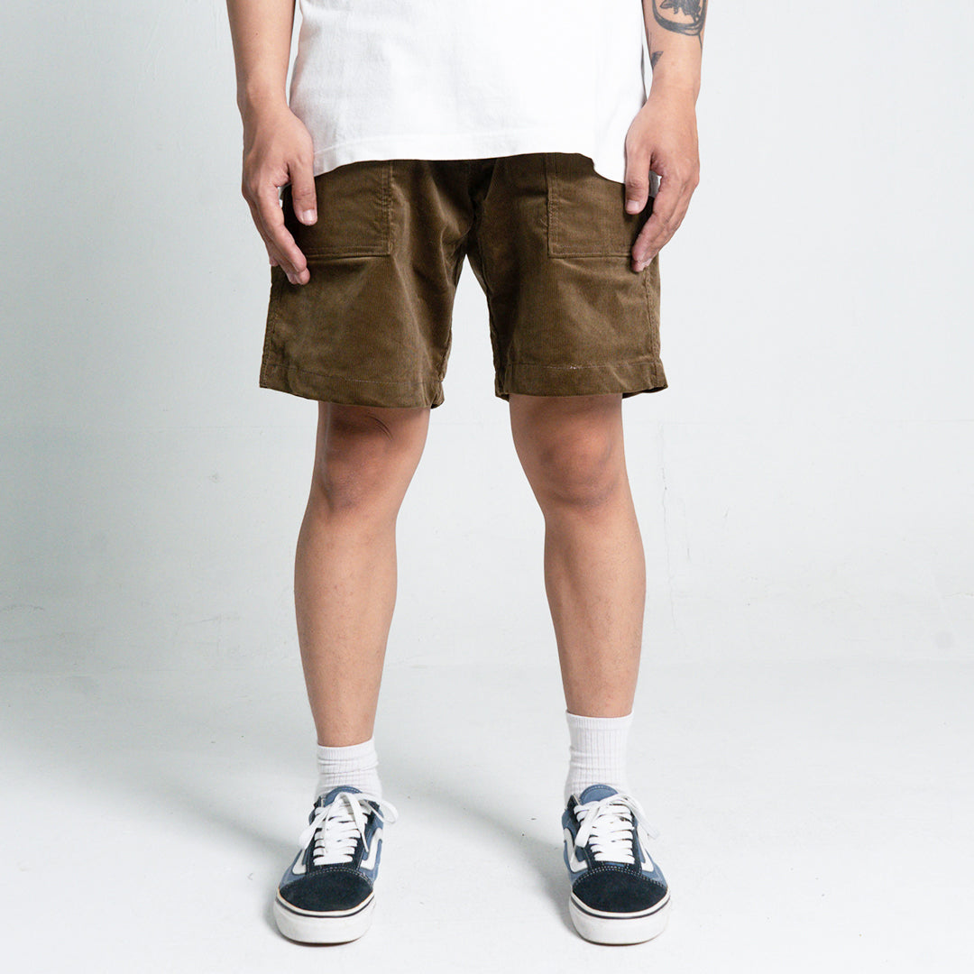 Corduroy Short Pants Brown