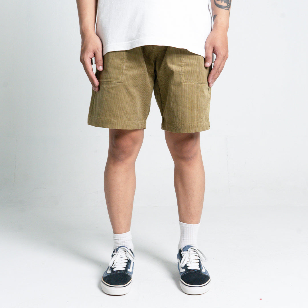 Corduroy Short Pants Green